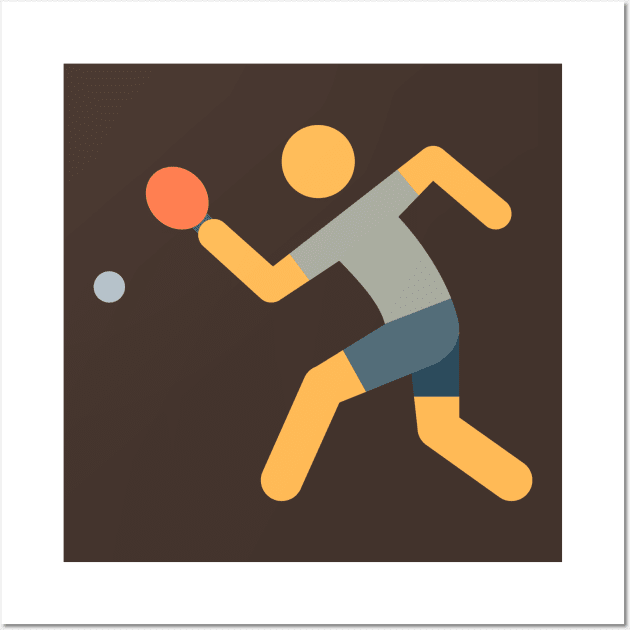 Ping Pong Table Tennis Wall Art by vladocar